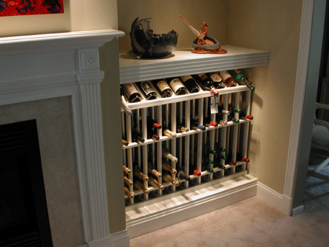 Book Case and Wine Cave Lights